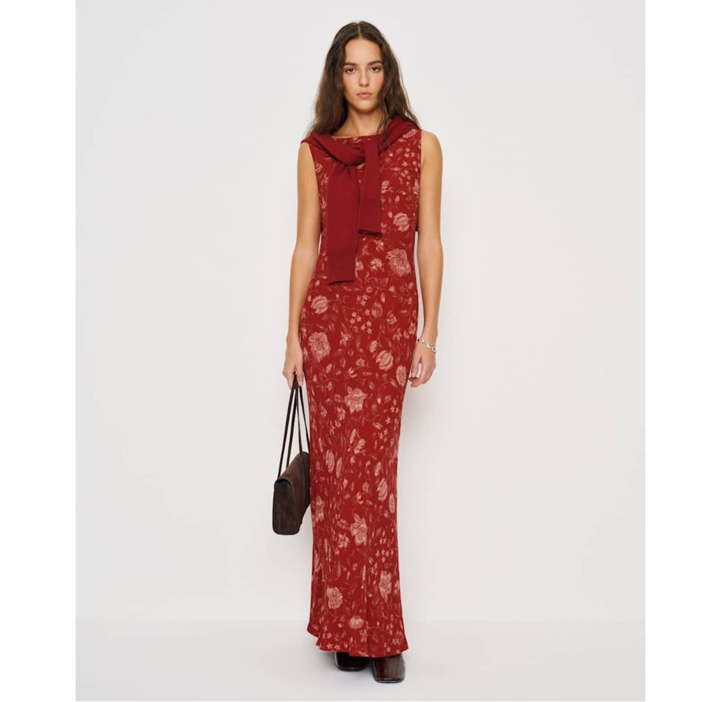 NWT Reformation Prescott Maxi Dress in Tudor Rose